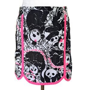 Lilly Pulitzer Pandamonium Skirt Size 2 White Label Originals Panda Print
